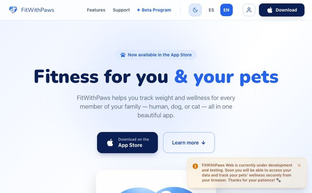 Preview de FitWithPaws